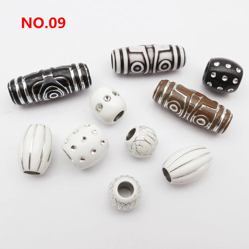 10pcs Loc Cuffs with Designs