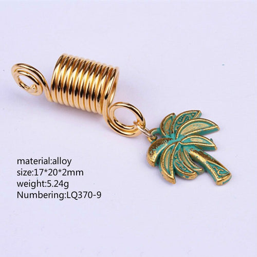 5pcs Vintage Metal Gold Loc Jewels