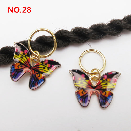 5Pcs/Pack Butterfly Loc Jewels