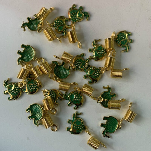 5pcs Vintage Metal Gold Loc Jewels