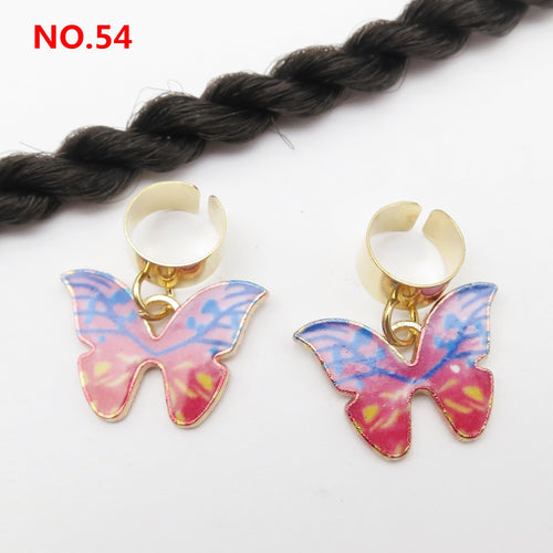 5Pcs/Pack Butterfly Loc Jewels