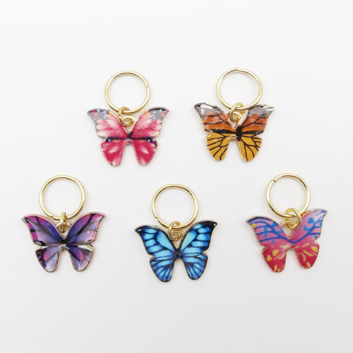 5Pcs/Pack Butterfly Loc Jewels