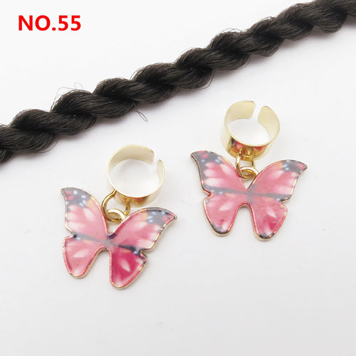 5Pcs/Pack Butterfly Loc Jewels