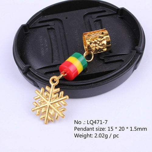 3 Piece or 5 Piece Various Rasta Loc Charms