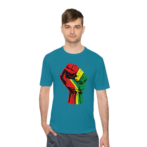 Black Power Fist Unisex Moisture Wicking Tee