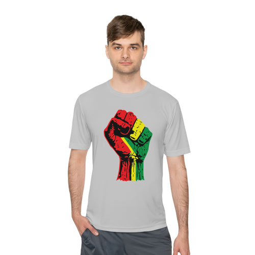 Black Power Fist Unisex Moisture Wicking Tee