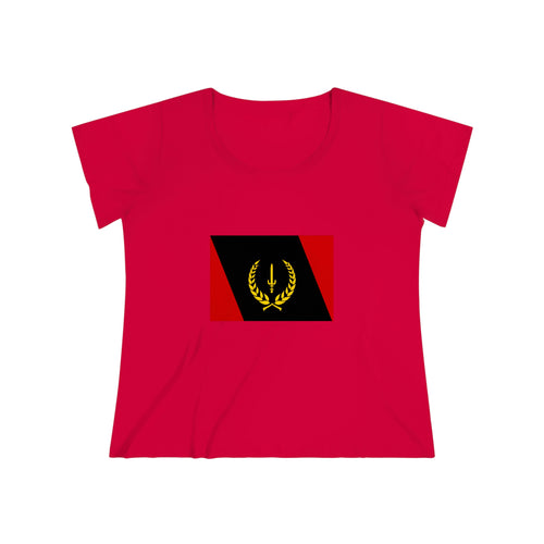 Black Heritage Flag Women's Curvy Tee