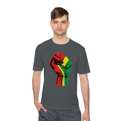 Black Power Fist Unisex Moisture Wicking Tee