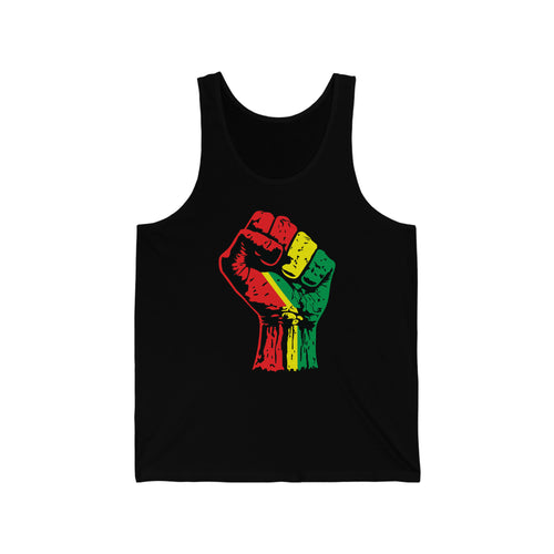 Black Power Fist Unisex Jersey Tank