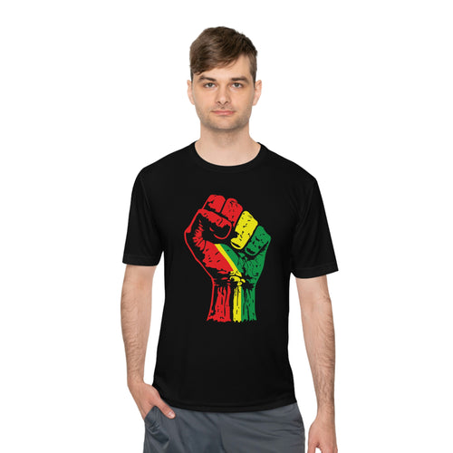 Black Power Fist Unisex Moisture Wicking Tee