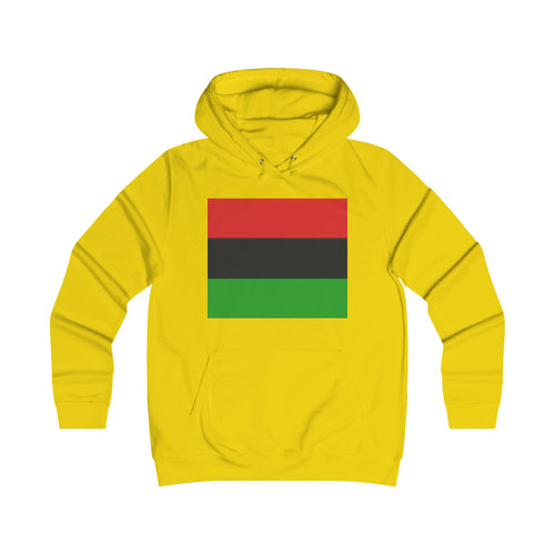 Pan African Flag Girlie College Hoodie