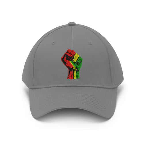 Black Power Fist Unisex Twill Hat