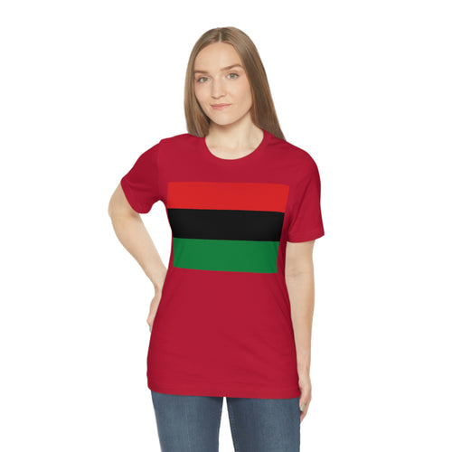 Pan African Flag Unisex Jersey Short Sleeve Tee