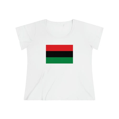 Pan African Flag Women's Curvy Tee