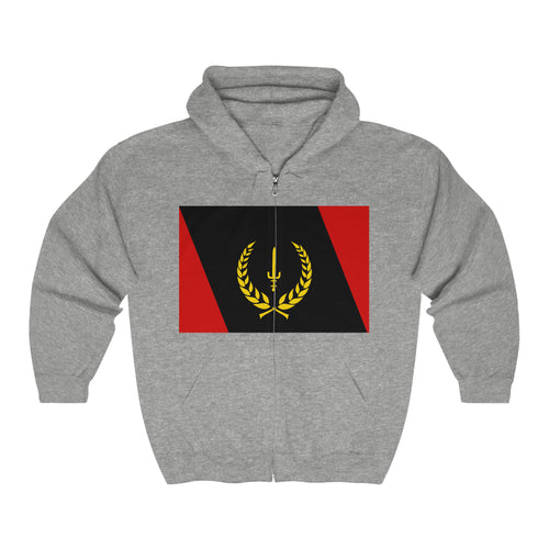 Black Heritage Flag Unisex Heavy Blend™ Full Zip Hooded Sweatshirt