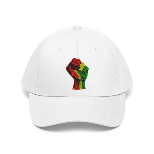 Black Power Fist Unisex Twill Hat