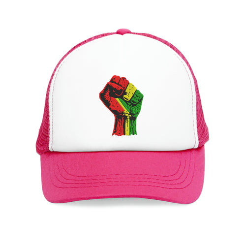 Black Power Fist  Mesh Cap