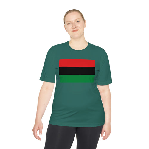 Pan African Flag Unisex Moisture Wicking Tee