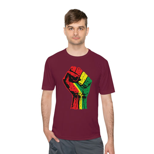 Black Power Fist Unisex Moisture Wicking Tee