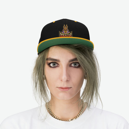 DogStar Gaming Golden Anubis Unisex Flat Bill Hat