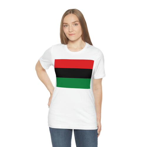 Pan African Flag Unisex Jersey Short Sleeve Tee