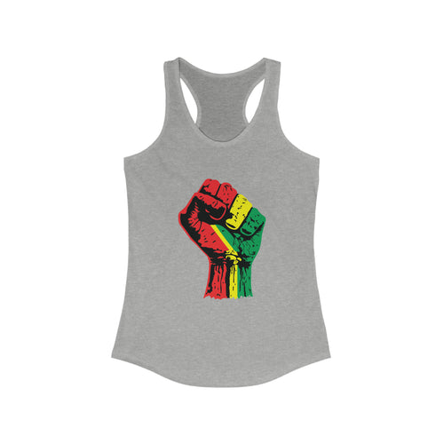 Black Power Fist Women's Ideal Racerback Tank