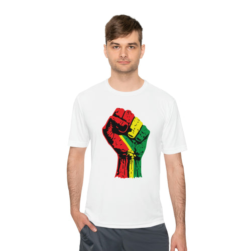 Black Power Fist Unisex Moisture Wicking Tee