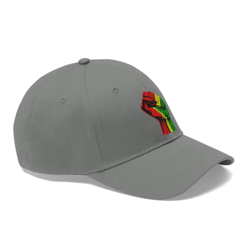 Black Power Fist Unisex Twill Hat