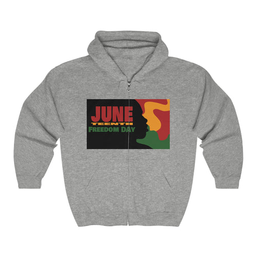 JuneTeenth Unisex Heavy Blend™ Full Zip Hooded Sweatshirt