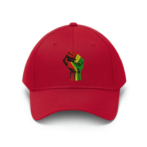 Black Power Fist Unisex Twill Hat