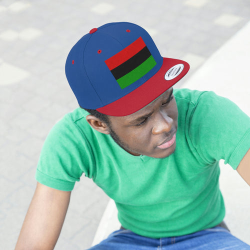 Pan African Flag Unisex Flat Bill Hat