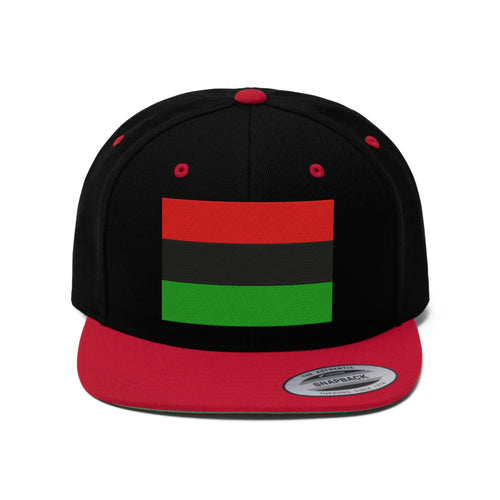 Pan African Flag Unisex Flat Bill Hat