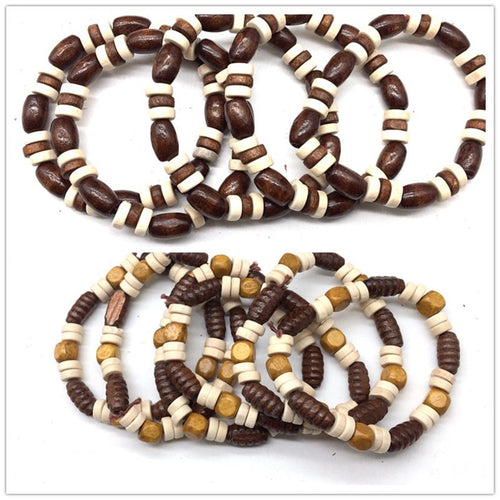 African Wooden Beads Bracelets