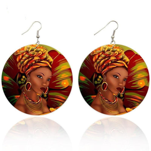 Black Beauty Wooden  Earrings