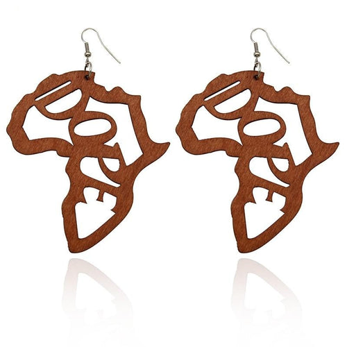 Dope Wooden  Drop Earrings