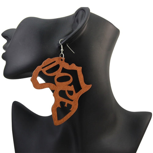 Dope Wooden  Drop Earrings