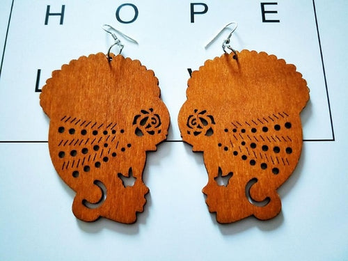 Tribal Wooden Earrings