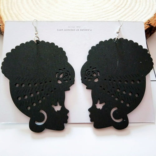 Tribal Wooden Earrings