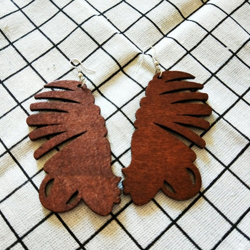 Tribal Wooden Earrings