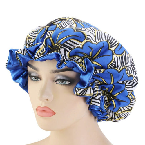 Women Elastic Print Bonnets