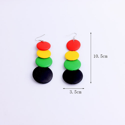 Colorful Wooden Earrings