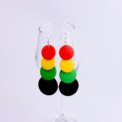 Colorful Wooden Earrings