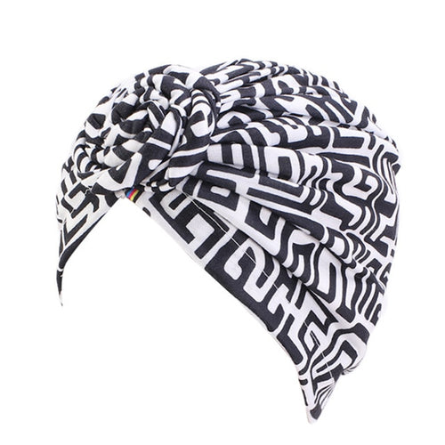 African Pattern Flower Turban