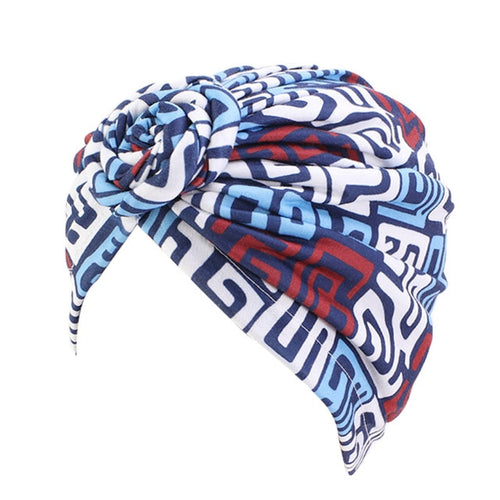 African Pattern Flower Turban