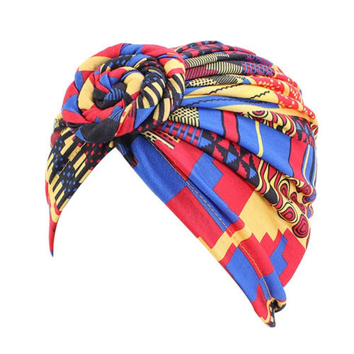 African Pattern Flower Turban