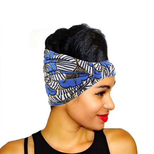 African Pattern Flower Turban