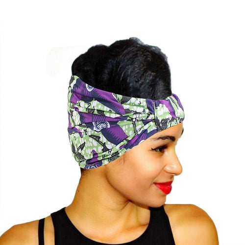 African Pattern Flower Turban