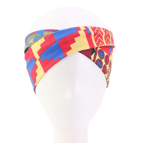 African Pattern Flower Turban