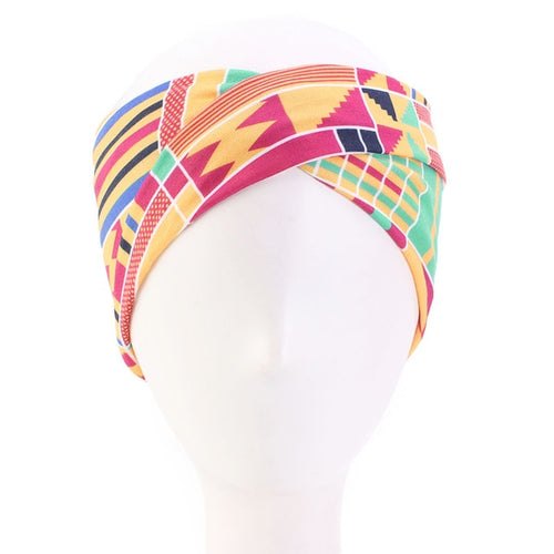 African Pattern Flower Turban