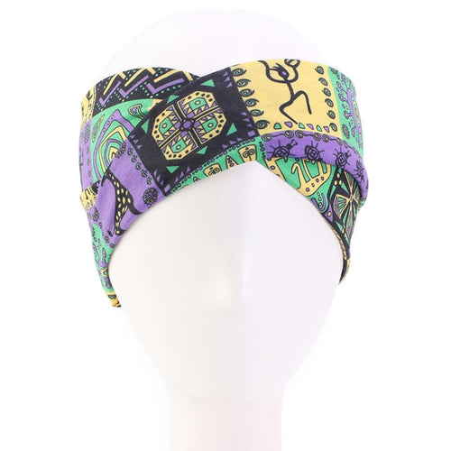 African Pattern Flower Turban